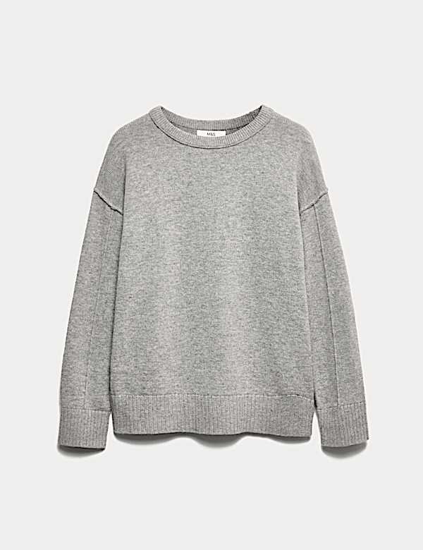 Lambswool Blend Crew Neck Jumper - CZ