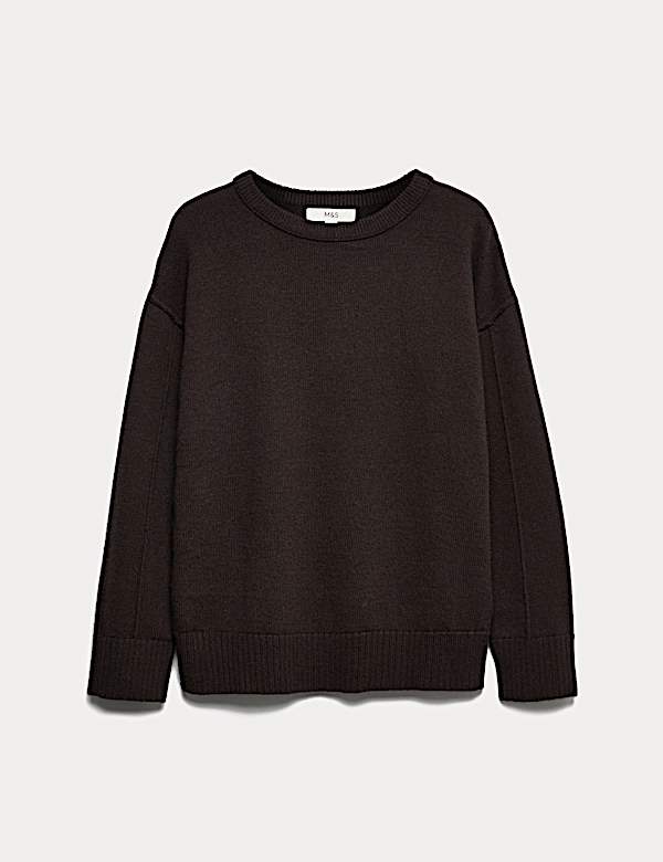 Lambswool Blend Crew Neck Jumper - CZ