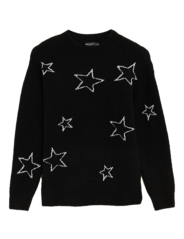 Sparkly Star Crew Neck Jumper