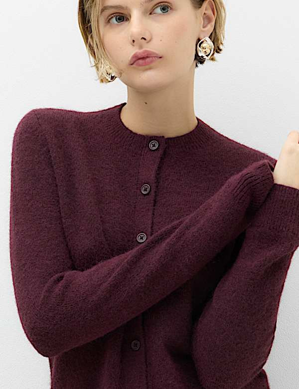 Crew Neck Cardigan