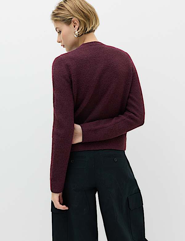 Crew Neck Cardigan