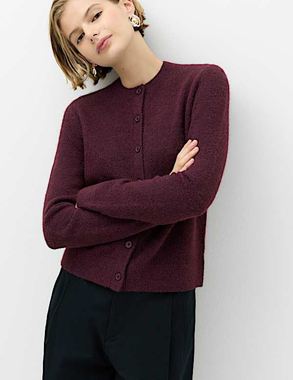 Crew Neck Cardigan