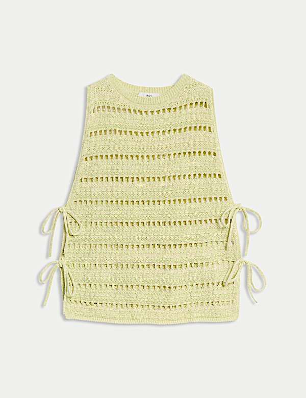 Cotton Rich Textured Slim Fit Vest - CZ