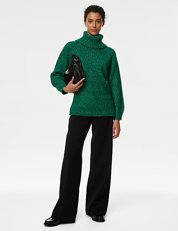 Ladies polo neck jumpers m&s best sale
