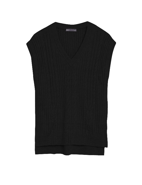 Cotton Rich Knitted Vest