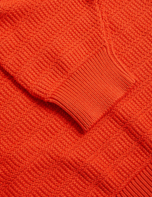 Cotton Rich Puff Sleeve Knitted Top