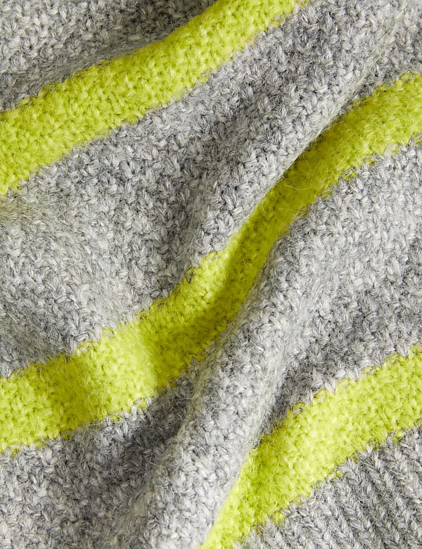 Recycled Blend Striped Crew Neck Jumper