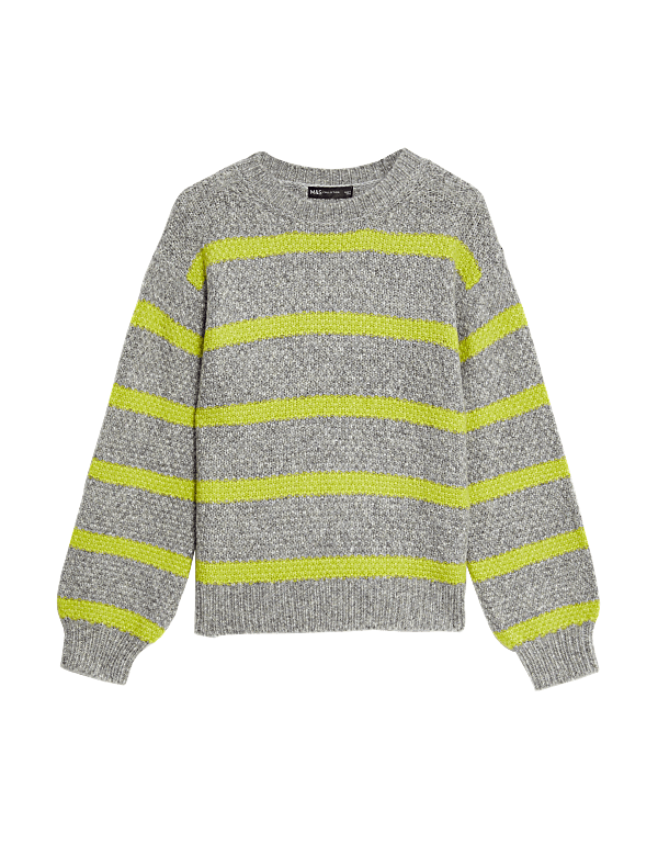 Recycled Blend Striped Crew Neck Jumper