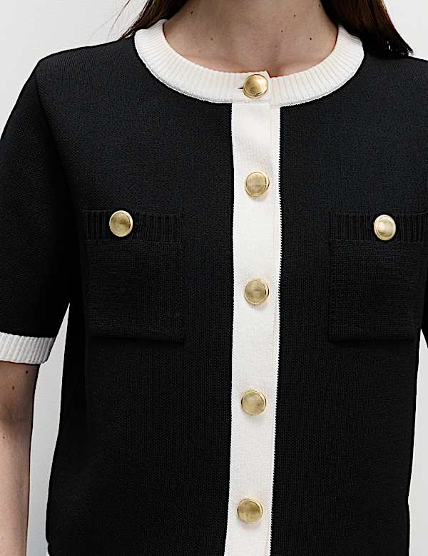 Kort vest met biesdetail - NL