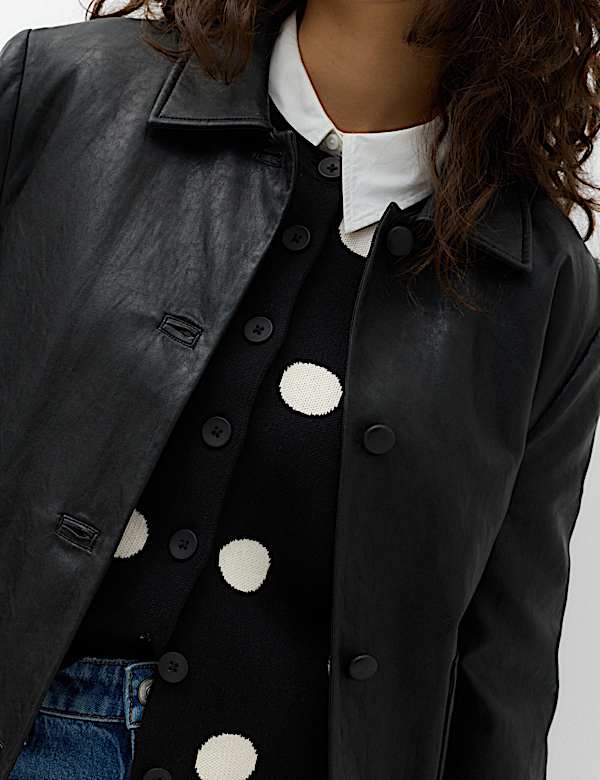 Cotton Rich Polka Dot Cardigan - CH