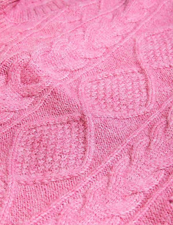 Recycled Blend Cable Knit Knitted Vest