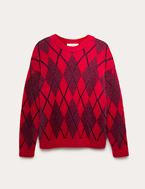 Argyle Crew Neck Jumper - ES