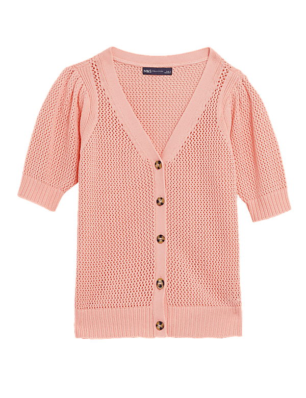 Marks and spencer short sleeve cardigan store