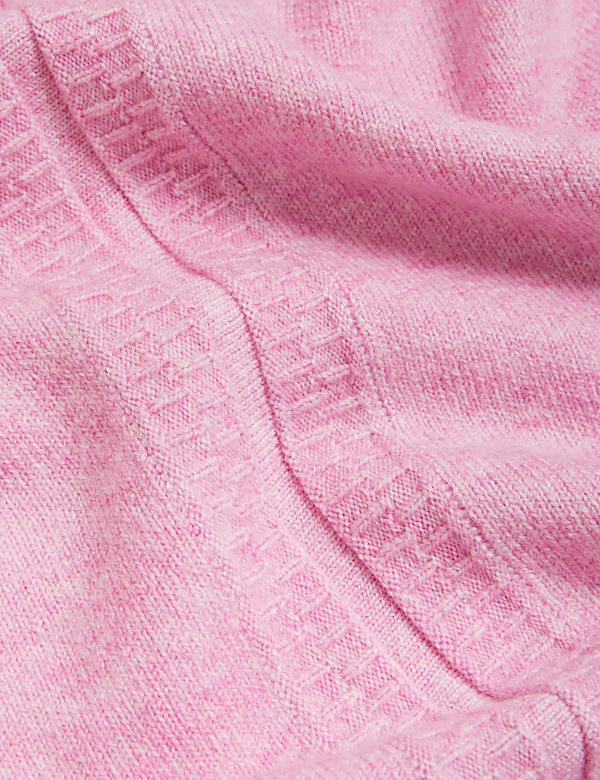 Recycled Blend Textured V-Neck Jumper