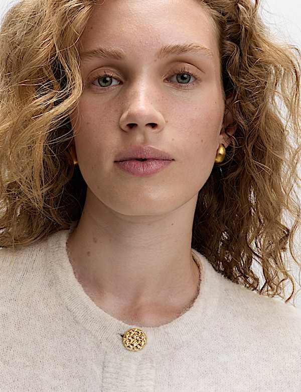 Alpaca Blend Button Front Cropped Cardigan - SE