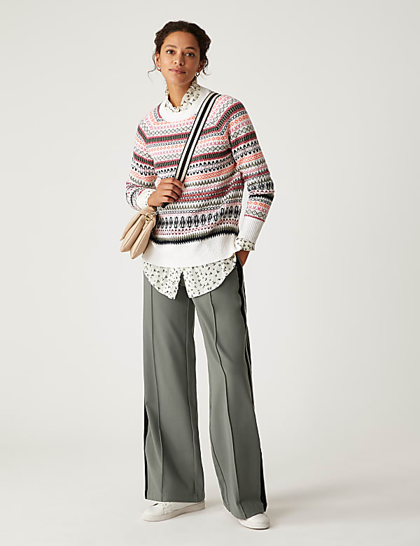 Recycled Blend Fair Isle Relaxed Jumper