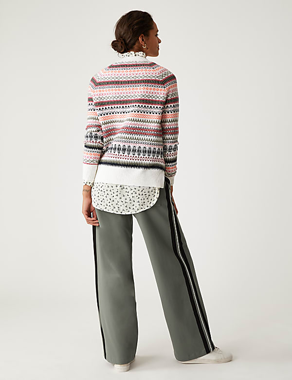 Recycled Blend Fair Isle Relaxed Jumper