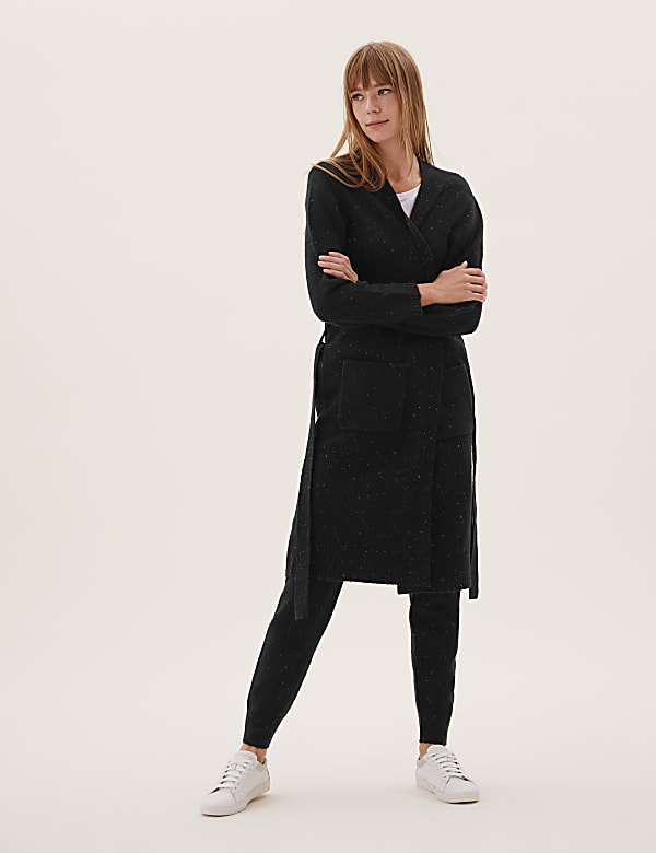Textured Longline Cardigan