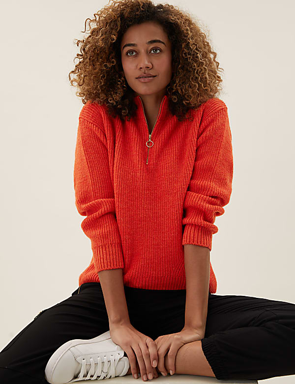 Half zip jumper womens outlet