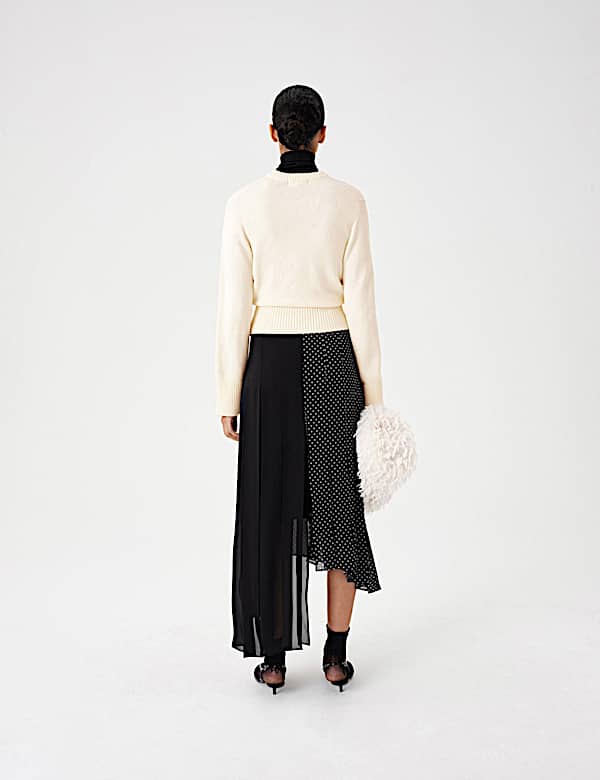 Deep Rib Crew Neck Relaxed Jumper - DE