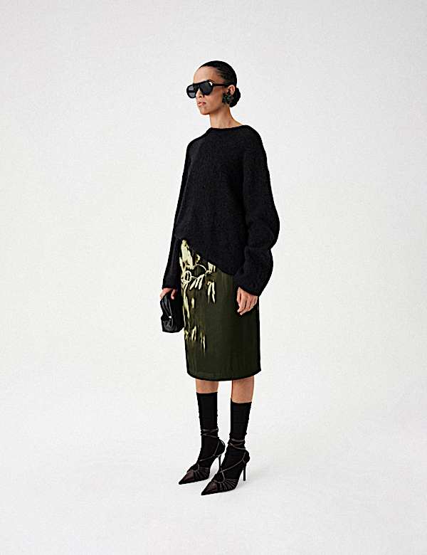 Brushed Wool Alpaca Blend Oversized Jumper - AU