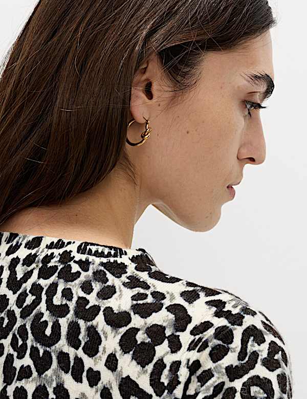 Animal Print Crew Neck Jumper