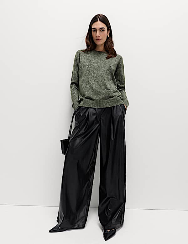 Cashmilon Sparkle Crew Neck Jumper