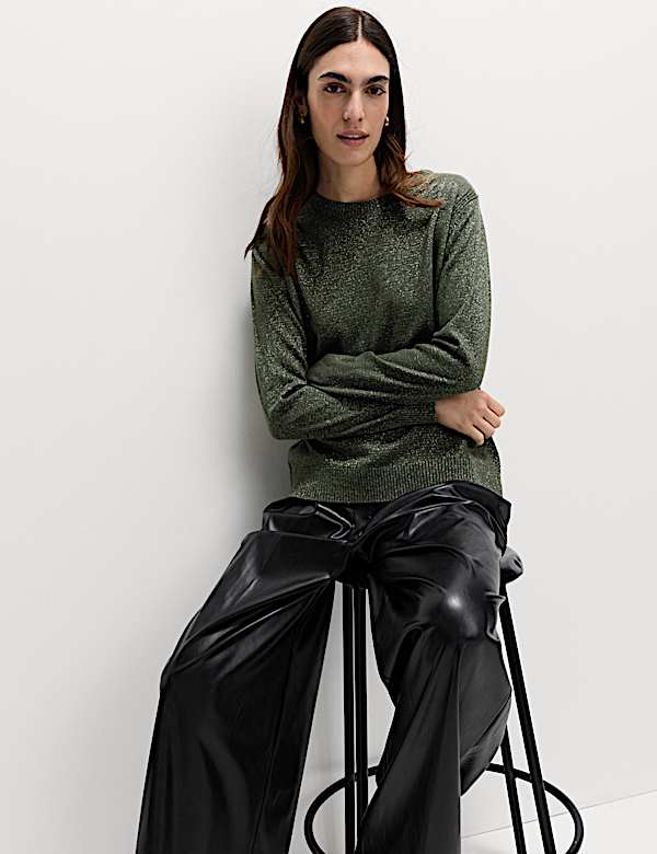 Cashmilon Sparkle Crew Neck Jumper