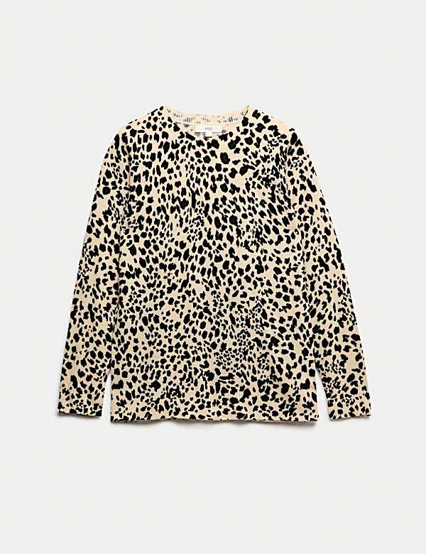 Besonders weicher Pullover mit Rundhalsausschnitt und Tiermuster - DE