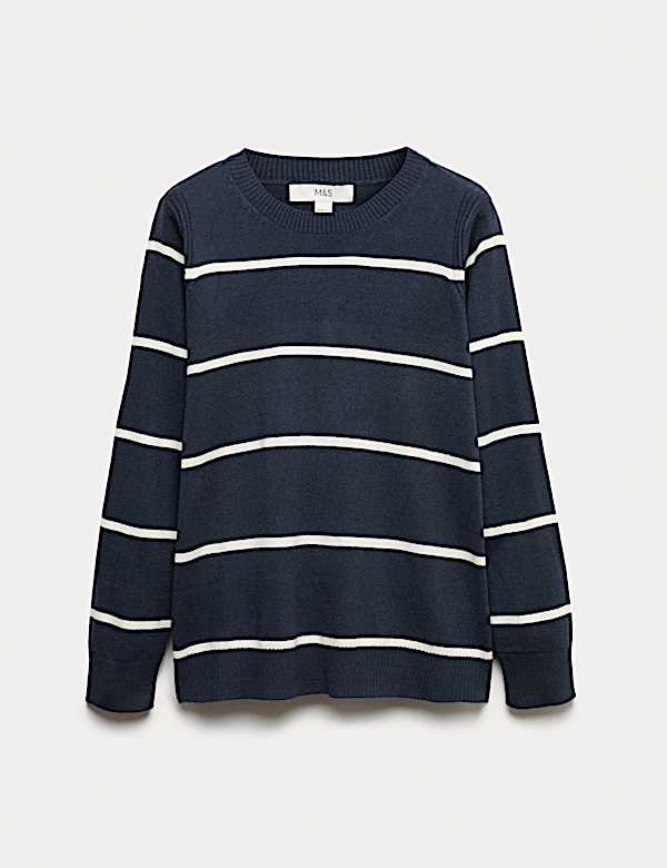 Supersoft Striped Crew Neck Jumper - MV