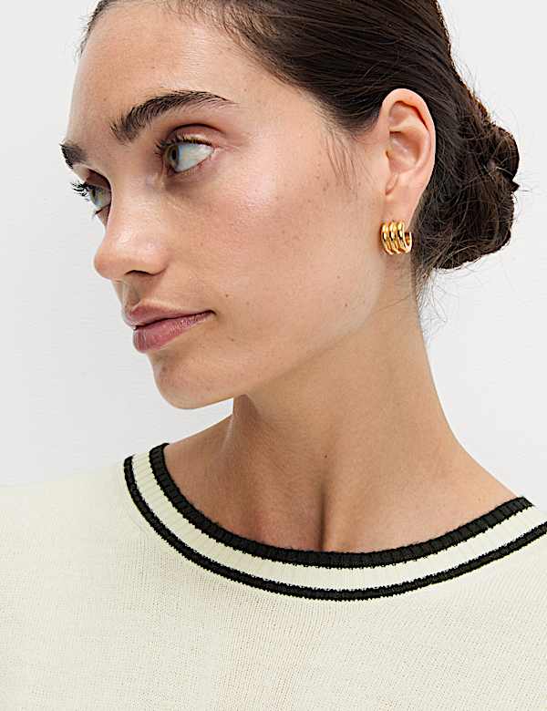 Supersoft Tipped Crew Neck Jumper