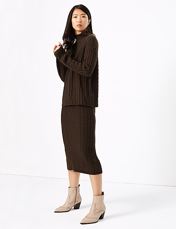 Knitted Midi Skirt