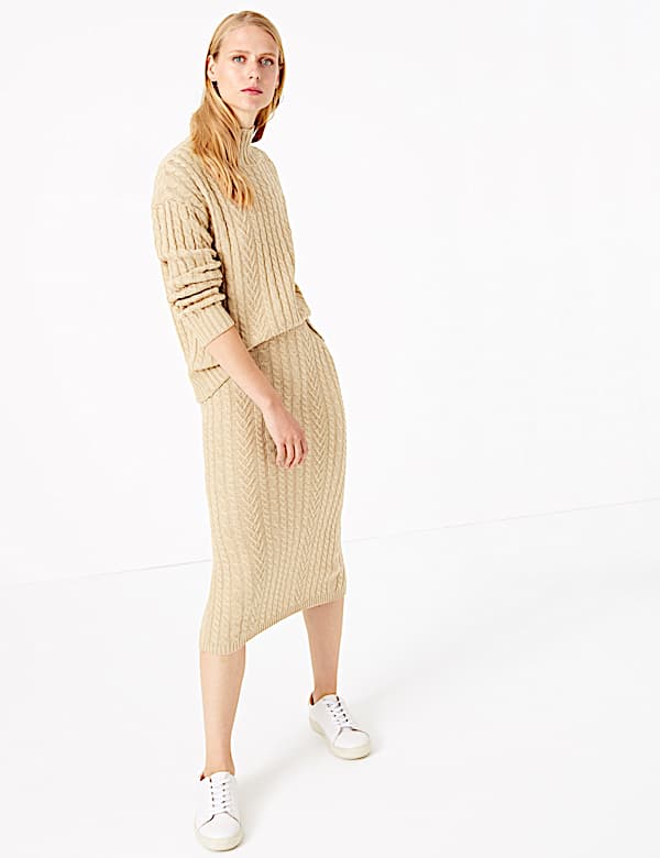 Knitted Midi Skirt