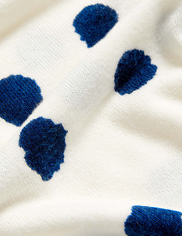 Supersoft Spot Print Crew Neck Jumper