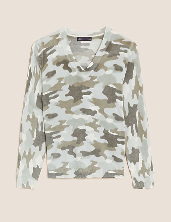 Camo print jumper on sale