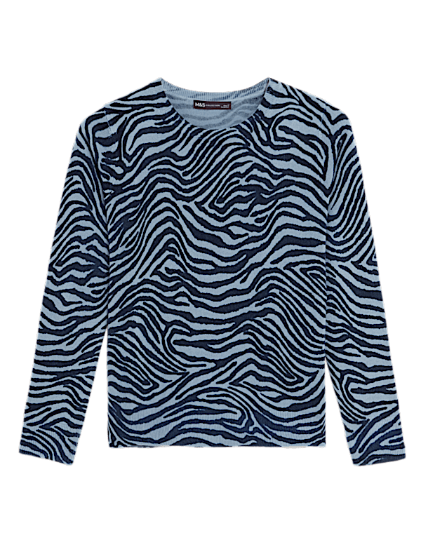 Supersoft Animal Print Crew Neck Jumper