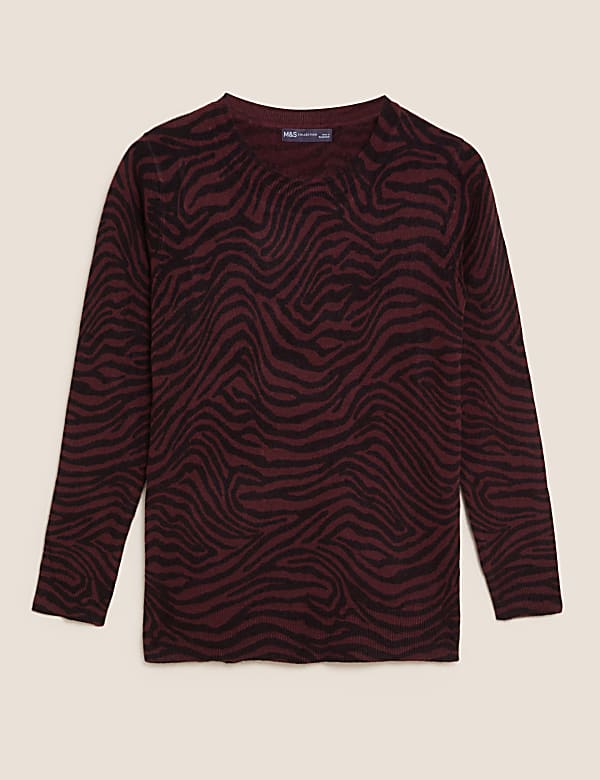 Supersoft Animal Print Crew Neck Jumper