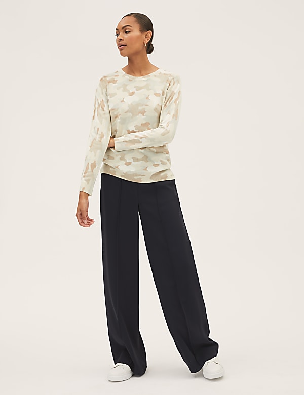 Supersoft Camo Crew Neck Jumper