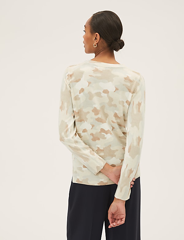 Supersoft Camo Crew Neck Jumper