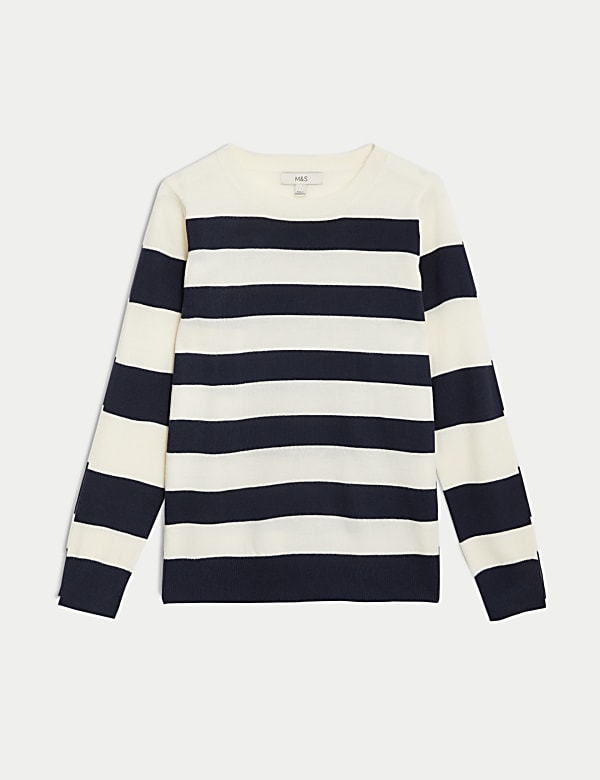 Supersoft Striped Crew Neck Jumper - CA