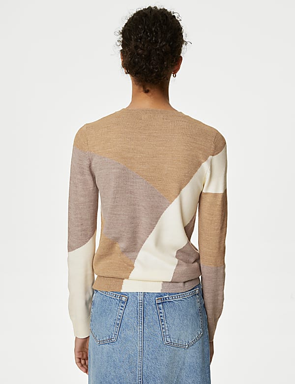 Supersoft Colour Block Crew Neck Jumper