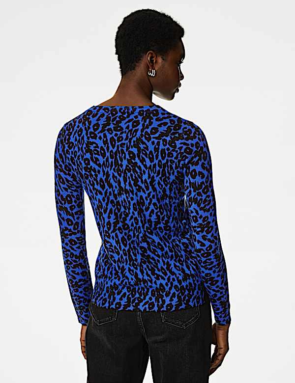 Supersoft Animal Print Crew Neck Jumper