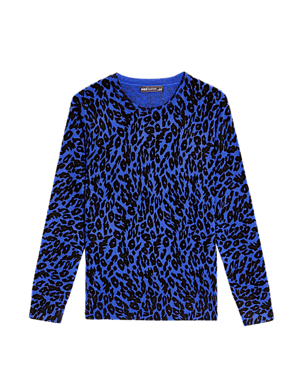 Supersoft Animal Print Crew Neck Jumper