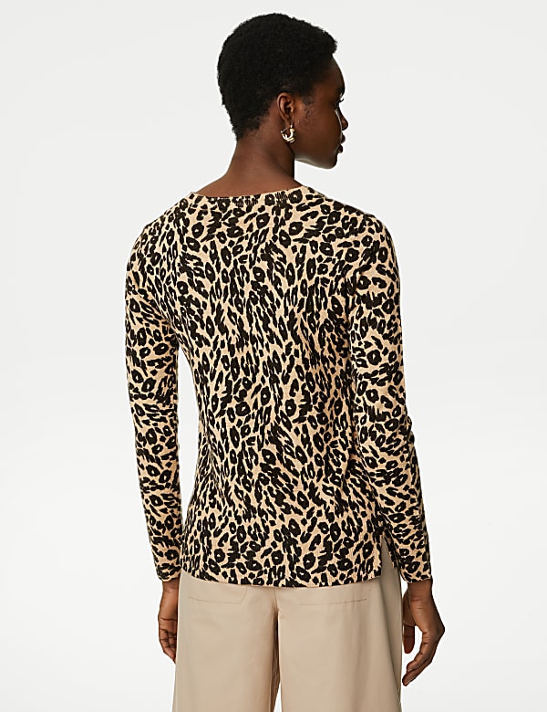 Supersoft Animal Print Crew Neck Jumper