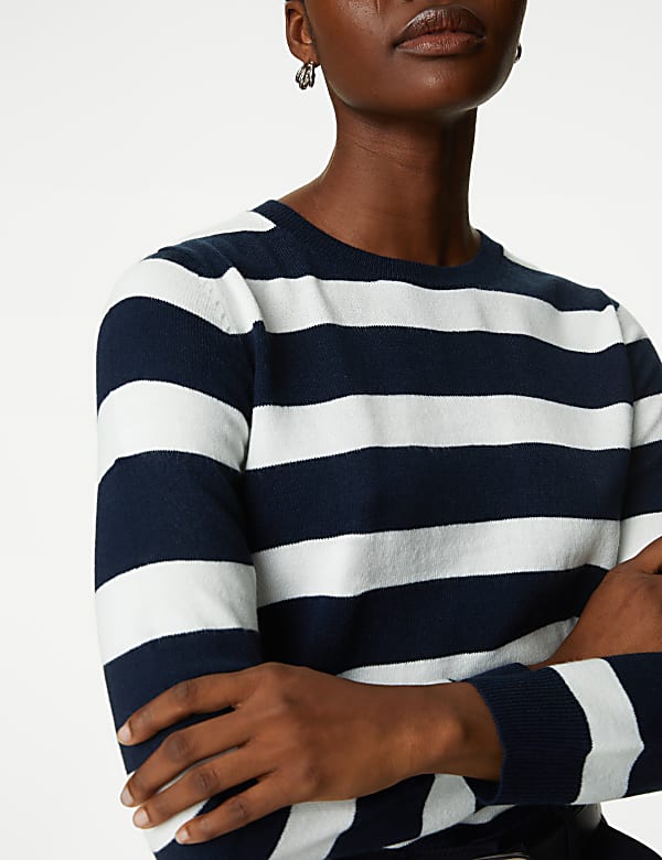 Supersoft Striped Crew Neck Jumper - IL