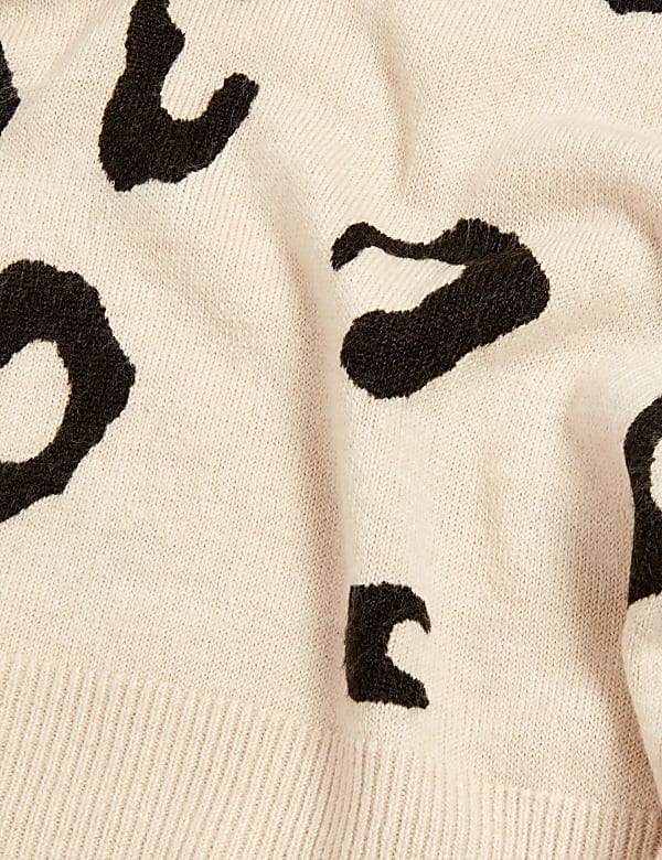 Supersoft Animal Print Crew Neck Jumper