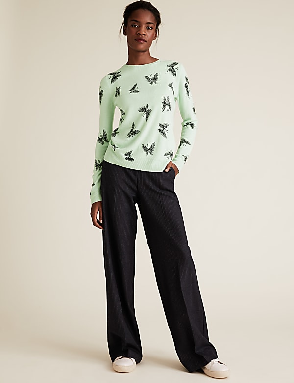 Supersoft Butterfly Crew Neck Jumper