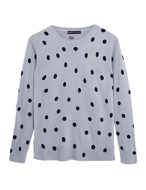 Buy Supersoft Polka Dot Crew Neck Jumper at Marks & Spencer
