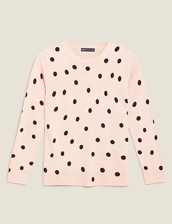 Supersoft Polka Dot Crew Neck Jumper - NZ