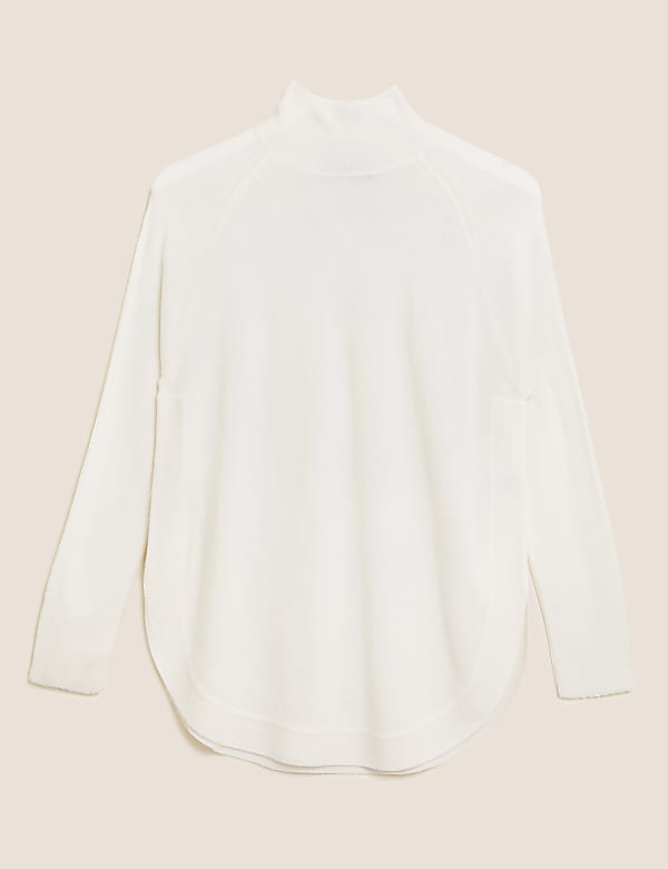 Cashmilon™ Curved Hem Relaxed Fit Jumper - SE